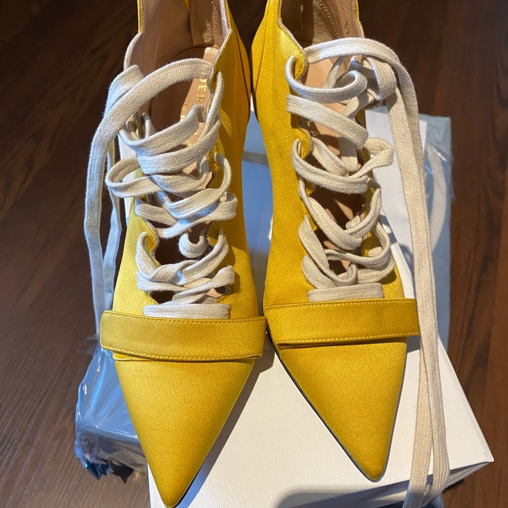 Derek Lam kitten heels with shoelaces